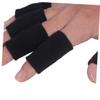 Didiseaon 10pcs Volleyball Finger Sleeves Stretchy Breathable Finger Protectors for Sports Sweat-absorbing Support for Athletes Standard Black view 4