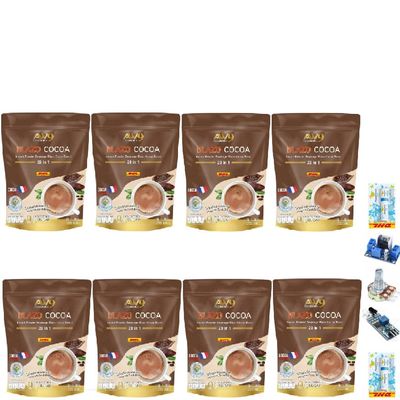 BlazoCocoa 29 in 1 Delicious Intense Fruit Snack Premium Cocoa From France 20 Sachets/Pack Set 8 B690 By Thaigiftshop [Get Free Tomato Facial Mask]