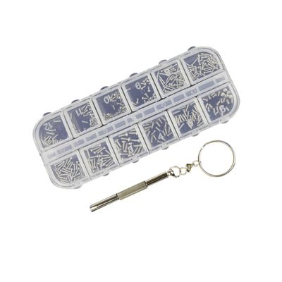 Didiseaon 240pcs Glasses Repair Screws Kit Screwdriver Essential Eyeglasses Frame Screws Set for Nose Pads Sunglasses and Watches Organized Handy Storage Case