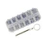 Didiseaon 240pcs Glasses Repair Screws Kit Screwdriver Essential Eyeglasses Frame Screws Set for Nose Pads Sunglasses and Watches Organized Handy Storage Case view 1