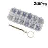 Didiseaon 240pcs Glasses Repair Screws Kit Screwdriver Essential Eyeglasses Frame Screws Set for Nose Pads Sunglasses and Watches Organized Handy Storage Case view 2