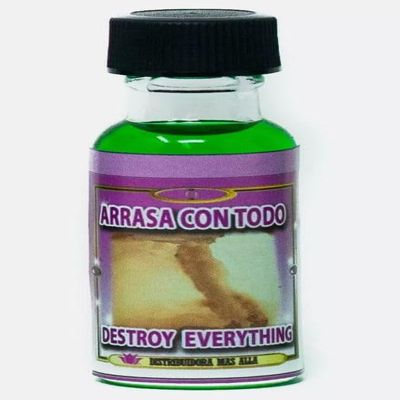 Aceite Arrasa Con Todo - Destroy Everything Spiritual Oil - Anointing Oil - 0.5 Fl oz