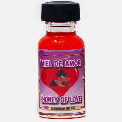 Aceite Miel De Amor - Honey of Love Spiritual Oil - Anointing Oil - Magical - 0.5 fl oz