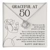 Luxe Gifting Graceful Birthday Necklace Message Card Box Love Knot Mahogany - Heres To Your Day And The Graceful - Personalized Birthday Flower Beautiful view 1