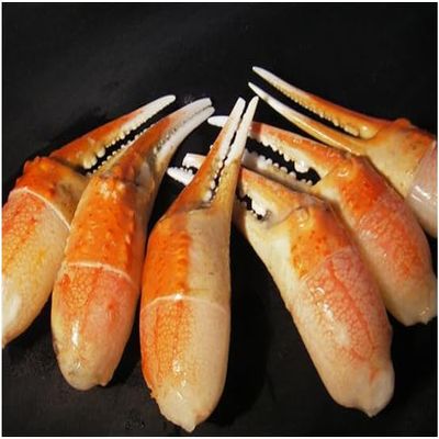 Snow Crab Cocktail Claws, Cap Off, 16-20ct, 6 Count of 3 lb, Average 18 lb Case, Sweet Succulent Flavor, Sustainable Sourcing