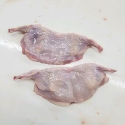 Manchester Farms Quail Breasts with Wing, All Natural, 48 Count, Fresh and Certified Humane
