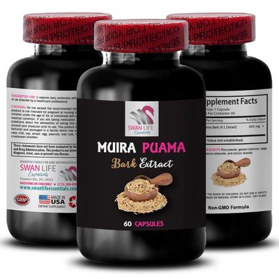 Active Boost Formula - Muira PUAMA BARK Extract - Natural Daily Lift, Active Day Companion, Natures Momentum, All-Day Energy Boost, Mindful Energy Lift, Botanical Lifestyle Support 1 Bottle 60 Caps