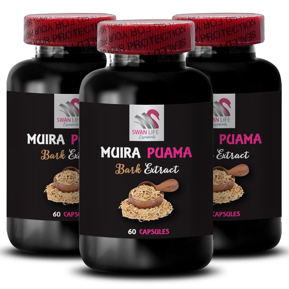 Adventure Activation - MUIRA PUAMA BARK EXTRACT - Focus Enhancement, Energy Recharge, Herbal Source, Dynamic Energy Boost, Botanical Blend, Vital Power, Strength Support 3 Bottles 180 Capsules