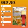 Craft Beer Brewing Ingredient Kit for One Gallon of Brew(16.1 oz), Pale Ale,. Amber Lager, Bavarian Wheat Hefeweizen, ABV:5~5.5% vol (3-Pack, Amber Lager) view 4