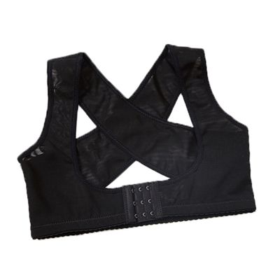 COOLHIYA Adjustable Back Posture Corrector Brace for Men and Women Hunchback Support Belt Improves Back Alignment Durable Material s Black