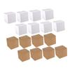 minkissy 20-Pack Square Kraft Paper Boxes for Cosmetics Packaging Brown Cardboard Boxes Versatile Storage Containers for Events and Parties view 1