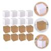 minkissy 20-Pack Square Kraft Paper Boxes for Cosmetics Packaging Brown Cardboard Boxes Versatile Storage Containers for Events and Parties view 3