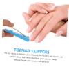 GARVALON 2pcs Nail Scissors Fingernail Cutters Magnifying Lens Ergonomic Design for Family Professional Use view 3