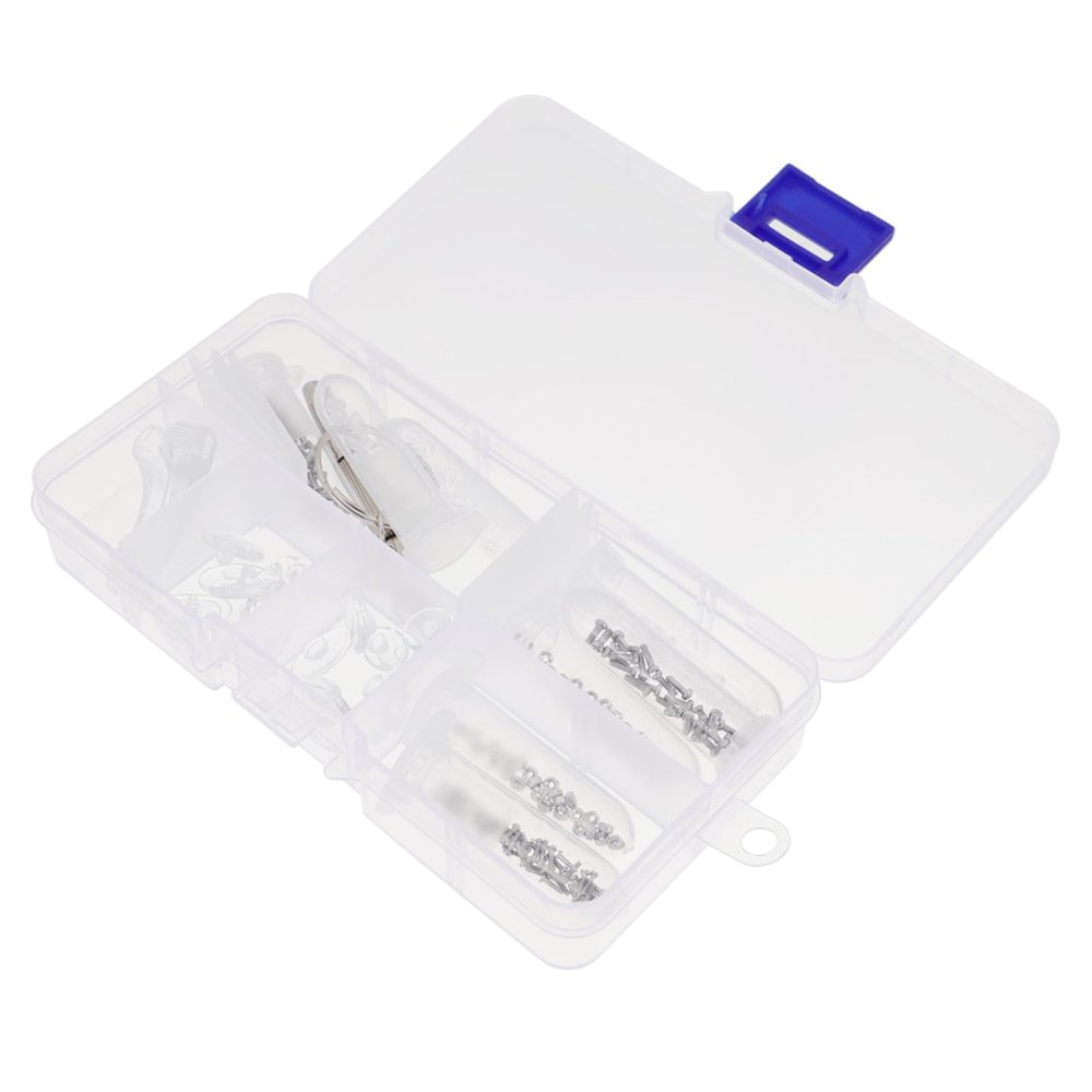 Didiseaon 1set Eyeglass Repair Tool Kit Nose Pads and Screws Professional Glasses Maintenance Accessories for Home and Shop Use Organized Case Included