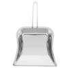 CONGARTENO Mini Dust Pan for Table Metal Dust Pan and Brush Sets Stainless Steel Shovel for Fireplace Small Dustpan Desk Silver view 1