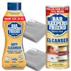 GoodDealsHouse Bundle: Bars Keeper`s Friends Soft Cleanser 26 OZ + Bars Keeper`s Friend Powder Cleanser 21 OZ, with 2 Microfiber Cleaning Cloths view 1