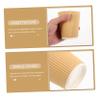 Ipetboom 50pcs Double-wall Disposable Coffee Cups Hot Milk Tea Drinking Cups and for Boys and Girls for Parties and Events Stylish view 2