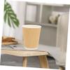 Ipetboom 50pcs Double-wall Disposable Coffee Cups Hot Milk Tea Drinking Cups and for Boys and Girls for Parties and Events Stylish view 4