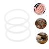 VICASKY 3pcs Crystal Singing Bowl Gasket Rubber Music Bowl o Ring Deformation Easy to Install view 3