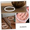 VICASKY 3pcs Crystal Singing Bowl Gasket Rubber Music Bowl o Ring Deformation Easy to Install view 4