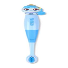 1 Count Catch Teenieping Figure Toothbrush Compact Head 6.5inches (Blue)