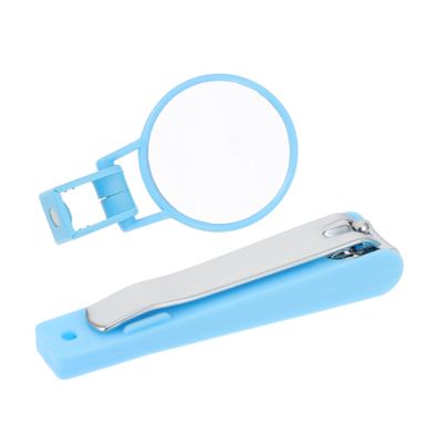 TOYANDONA 2pcs Portable Nail Clippers Magnifying Glass Ultra Sharp Precision Fingernail Cutters for Home Professional Pedicure