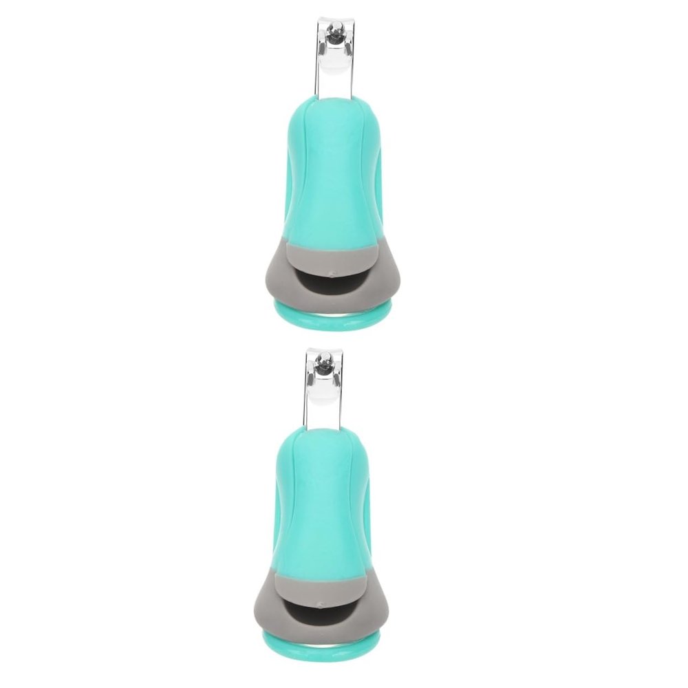 HAPINARY 2pcs Nail Scissors with Ergonomic Nail Clipper Pedicure Tool for Seniors and Portable Easy Use for Home
