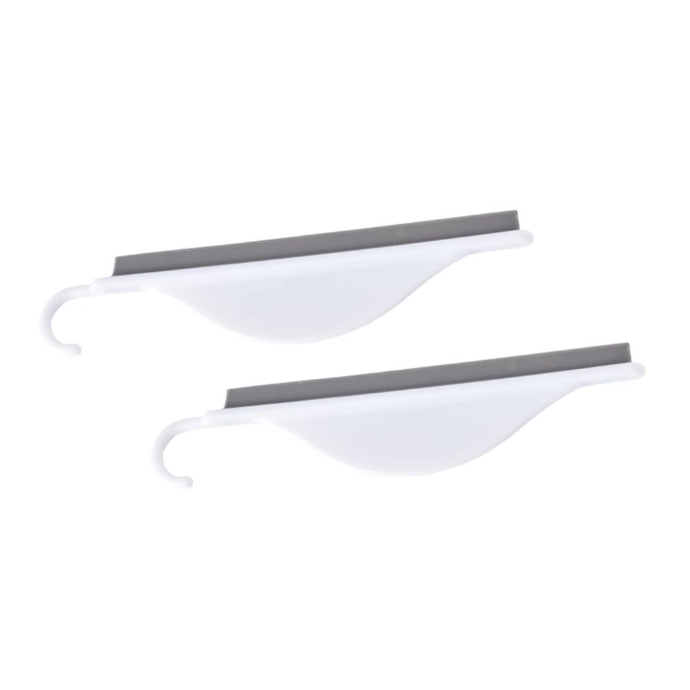 SECFOU 2pcs Silicone Mirror Wipe with Handle Durable Bathroom Squeegee for Easy Cleaning Home Use Window and Convenient Storage Hook Design Protective and Comfortable Scraper