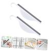 SECFOU 2pcs Silicone Mirror Wipe with Handle Durable Bathroom Squeegee for Easy Cleaning Home Use Window and Convenient Storage Hook Design Protective and Comfortable Scraper view 2