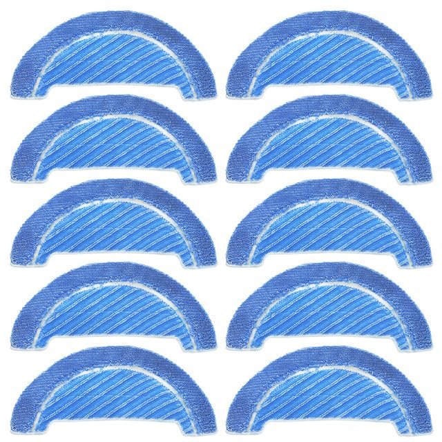 Spare Part for 10/4 Pcs Mop Cloth Rag for Cecotec Flash Conted Titanium Replacement Dry and Wet Usage Mop Cloths Pad Floor Cleaning - (Color: 10 Pack)
