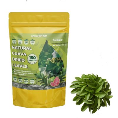 150 + Pure Quava Leaves, 3.5 oz, 100% Sun- Dried Natural & Pures. Loose Herbal Tea. Boost Immunity & Rich in Antioxidants. No Sugar, No Caffeine, No Gluten, No Soy, Vegan.