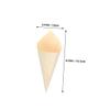 Gatuida 50pcs Ice Cream Cone Holder for Waffle Cones Disposable Wood Cones Food Serving Charcuterie view 2