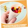Gatuida 50pcs Ice Cream Cone Holder for Waffle Cones Disposable Wood Cones Food Serving Charcuterie view 3