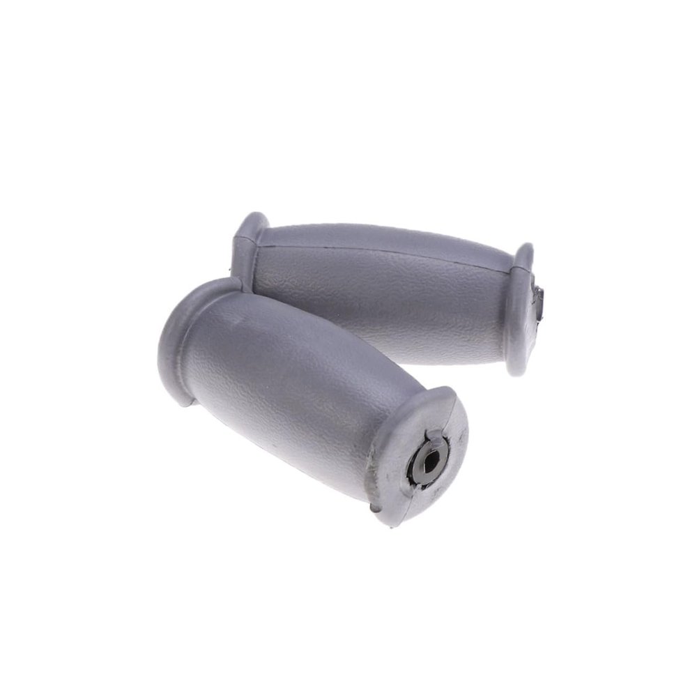 SKISUNO Grey Rubber Crutch Hand Grips Non-slip Replacement Handles for Standard Crutches Easy Installation and Washable Design