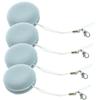 SECFOU 4pcs Glasses Lens Macaron Shape Screen Cleaning Reusable Microfiber for Eyeglasses Fast Drying view 1