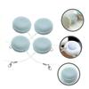 SECFOU 4pcs Glasses Lens Macaron Shape Screen Cleaning Reusable Microfiber for Eyeglasses Fast Drying view 3