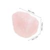 Didiseaon Raw Rose Quartz Crystals Decorative Stone Ornaments Healing Gemstones Quartz Crystal Rough Raw Bulk Aesthetic Decor Home Office Decor view 2