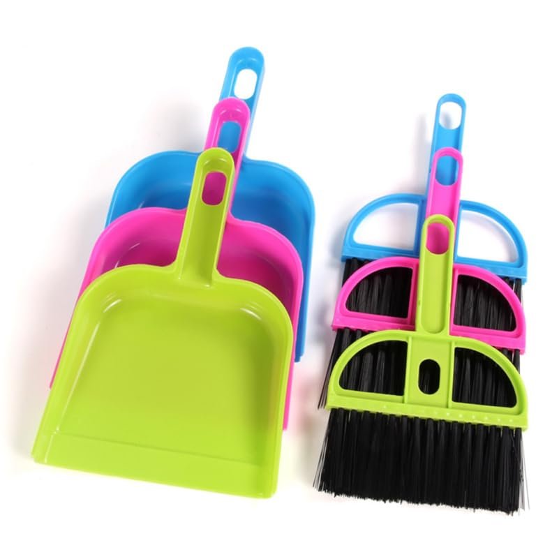 Didiseaon Mini Keyboard Cleaning Brush Set 6Pcs Plastic Soft Bristles Desktop Dust Removal Tool for Office Home Use 7.67 Inch