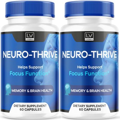 (2 Pack) Neuro Thrive Brain, Official Neuro Thrive Advanced Formula, Neuro Thrive Brain Capsules, Neuro Thrive Cognitive Function, Neuro Thrive Reviews, 120 Capsules for 2 Months