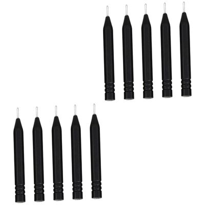 COLLBATH 10pcs Earwax Cleaning Rods Ergonomic Earmold Cleaner Tools for Hearing Devices Easy to Use Earwax for Daily Maintenance of