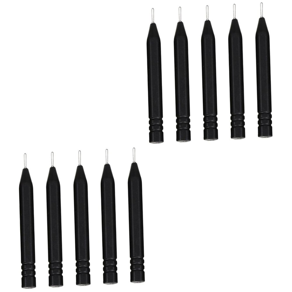 COLLBATH 10pcs Earwax Cleaning Rods Ergonomic Earmold Cleaner Tools for Hearing Devices Easy to Use Earwax for Daily Maintenance of