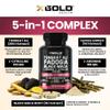 Tongkat Ali 200:1, Fadogia Agrestis 10:1, Black Maca 1700mg Complex, Nitric Oxide Booster, L Citrulline, L Arginine, Energy, Stamina, Strength, Men's Vitality, Non GMO, 120 Capsules view 3