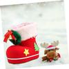 Anneome Unique Christmas Boots Candy Stockings Drawstring for Indoor Decorations view 2