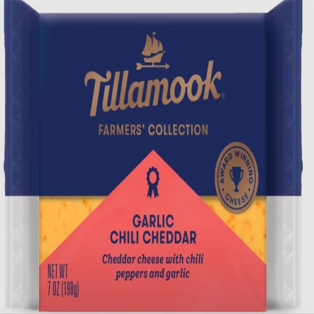 Tillamook Garlic Chili Cheddar 7 oz (Pack of 12)