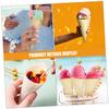 SOLUSTRE 200pcs Wooden Ice Cream Cones Disposable Dessert Holders for Ice Cream Snacks Appetizers Pinewood Cones Food Serving view 4