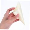 SOLUSTRE 100pcs Wooden Food Cones Ice Cream Containers Disposable Ice Cones Wood Dessert Holder view 4