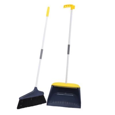 OHPHCALL Soft Broom Dustpan Kit Home Cleaning Tool Set for First Home Essentials