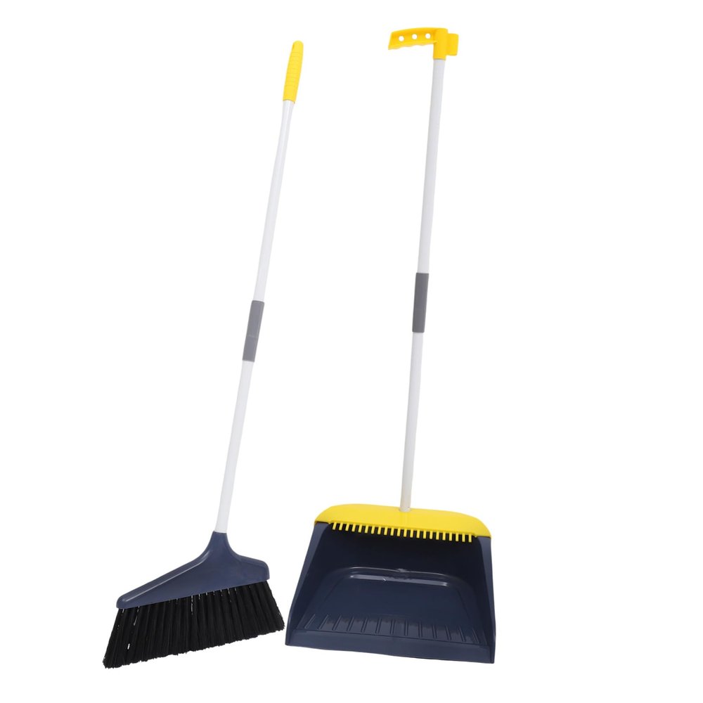 OHPHCALL Soft Broom Dustpan Kit Home Cleaning Tool Set for First Home Essentials