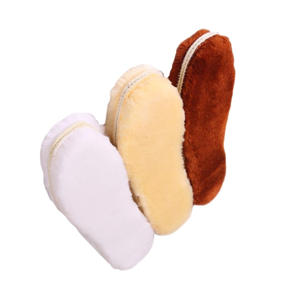 TOVINANNA 3pairs Warm Insoles Shoe Insole Comfortable Foot Care of Plush Shoe Pads Safe for Sports Use Random Color