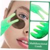 BUTIFULSIC Y-Shaped Scraping Massage Tool Set Scalp Comb Gua Sha Fork for Head Care Blood Circulation and Acupoint Stimulation Comfortable Material Deep Green Color view 3